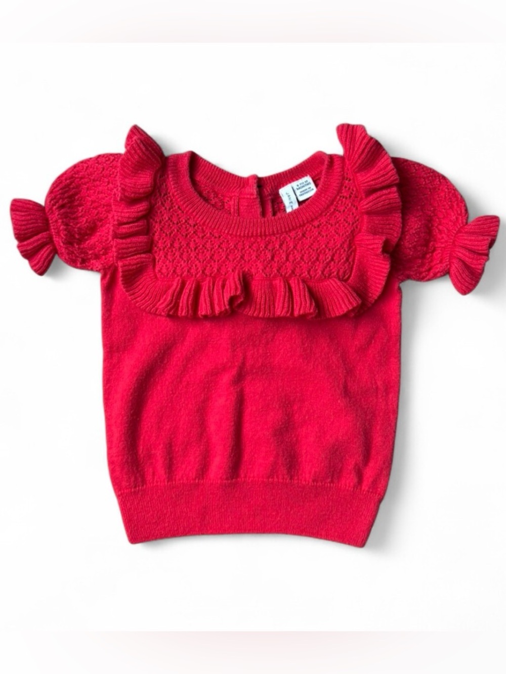 Janie and Jack Ruffle Knit Top